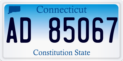 CT license plate AD85067
