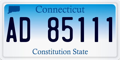 CT license plate AD85111