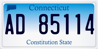 CT license plate AD85114