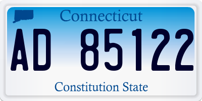 CT license plate AD85122