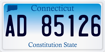 CT license plate AD85126
