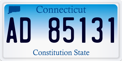 CT license plate AD85131