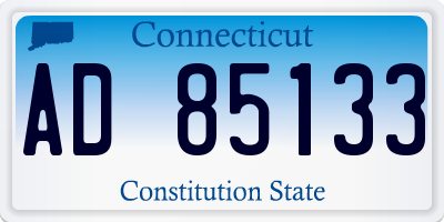 CT license plate AD85133