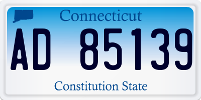 CT license plate AD85139