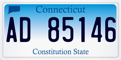 CT license plate AD85146