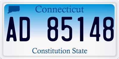 CT license plate AD85148