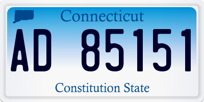CT license plate AD85151