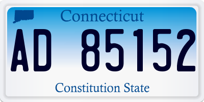 CT license plate AD85152