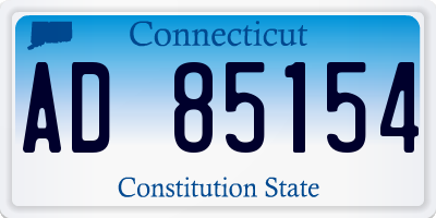CT license plate AD85154
