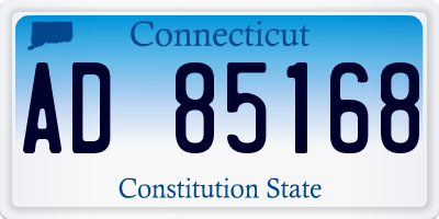 CT license plate AD85168