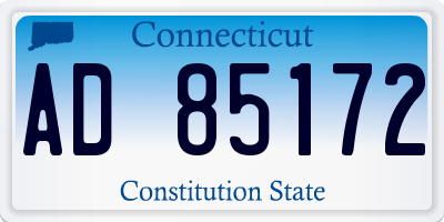 CT license plate AD85172