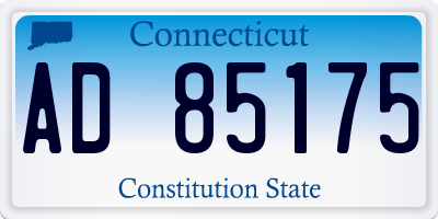 CT license plate AD85175