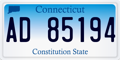CT license plate AD85194