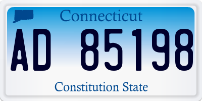 CT license plate AD85198
