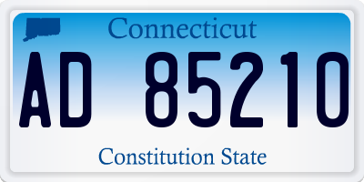 CT license plate AD85210