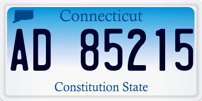 CT license plate AD85215
