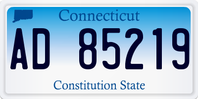 CT license plate AD85219