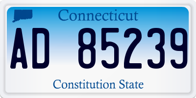 CT license plate AD85239