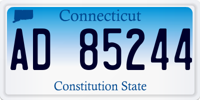 CT license plate AD85244