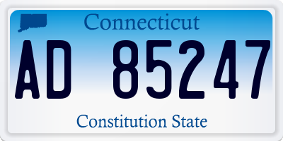 CT license plate AD85247
