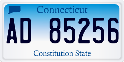 CT license plate AD85256
