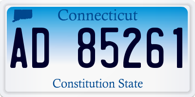 CT license plate AD85261