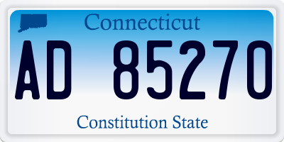 CT license plate AD85270
