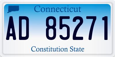 CT license plate AD85271