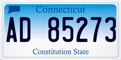 CT license plate AD85273
