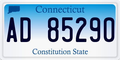 CT license plate AD85290