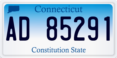 CT license plate AD85291