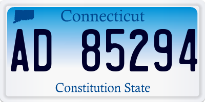 CT license plate AD85294