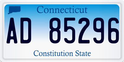 CT license plate AD85296