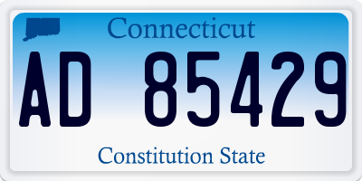 CT license plate AD85429