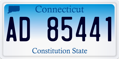 CT license plate AD85441