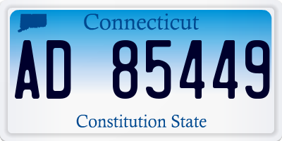 CT license plate AD85449