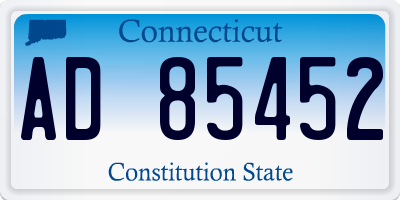 CT license plate AD85452