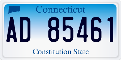 CT license plate AD85461