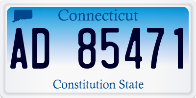 CT license plate AD85471
