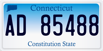 CT license plate AD85488