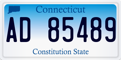 CT license plate AD85489