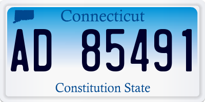 CT license plate AD85491