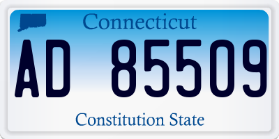 CT license plate AD85509
