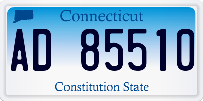 CT license plate AD85510