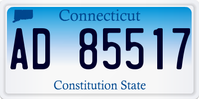 CT license plate AD85517