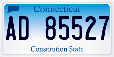 CT license plate AD85527