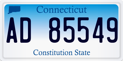 CT license plate AD85549
