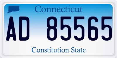 CT license plate AD85565
