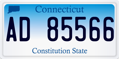 CT license plate AD85566