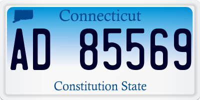 CT license plate AD85569